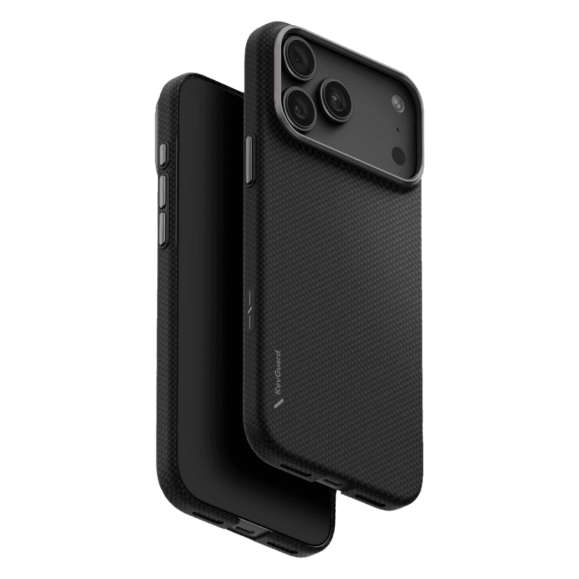 Uniq Apple iPhone 18 Pro Keva Edge Slim Aramid Magsafe Kapak - Siyah