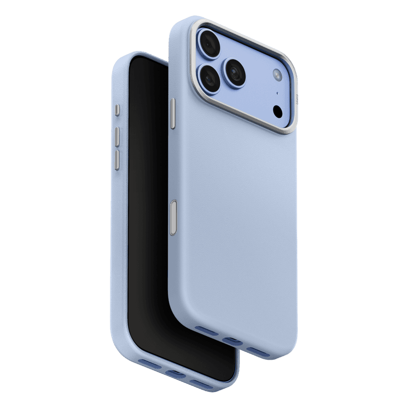 Uniq Apple iPhone 18 Pro Max Lyden Magsafe Deri Kapak - Mavi