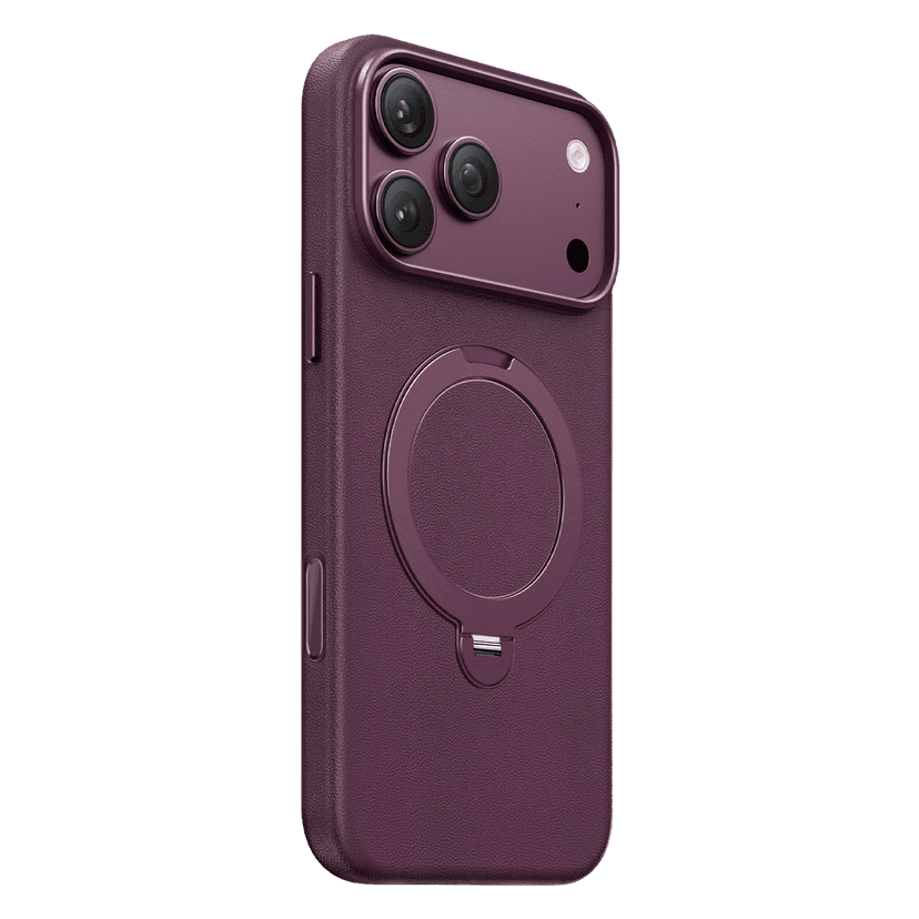 Keephone Apple iPhone 18 Pro MaxMehold Standlı Magsafe Kapak - Bordo