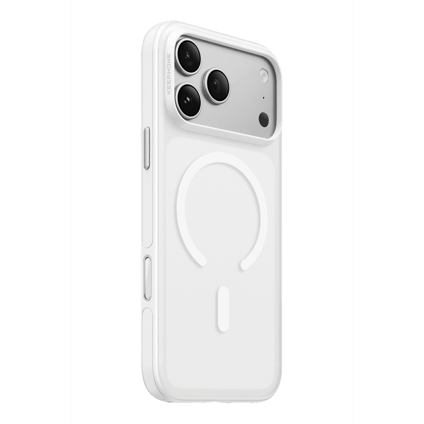 Keephone Apple iPhone 18 Pro Gearmag Magsafe Kapak - Beyaz