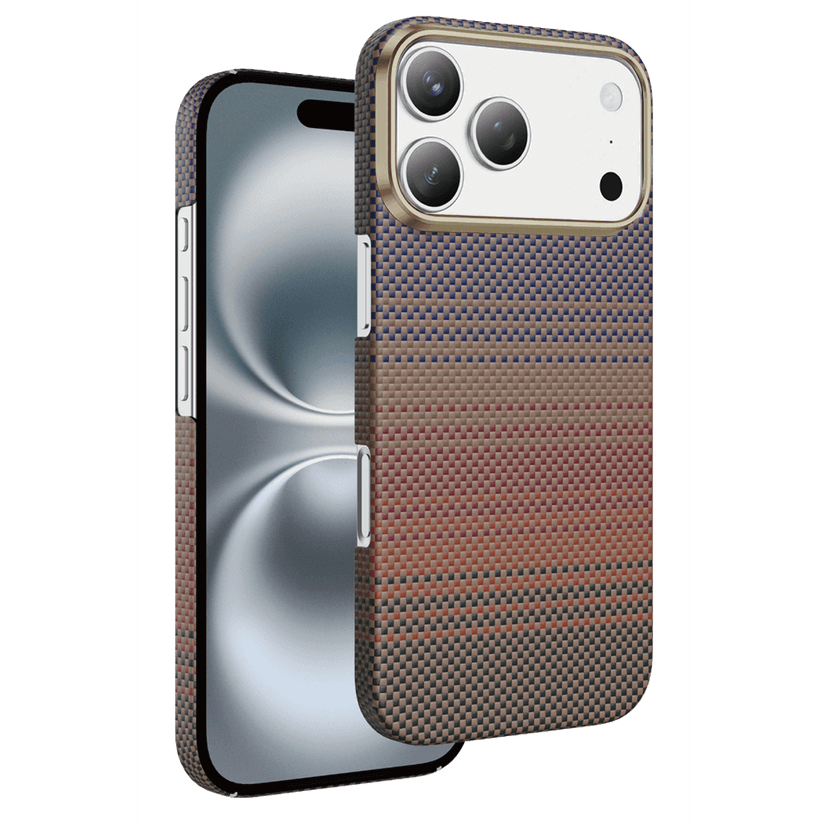 Keephone Apple iPhone 18 Pro Kevlar Seanova Magsafe Kılıf - Sunset