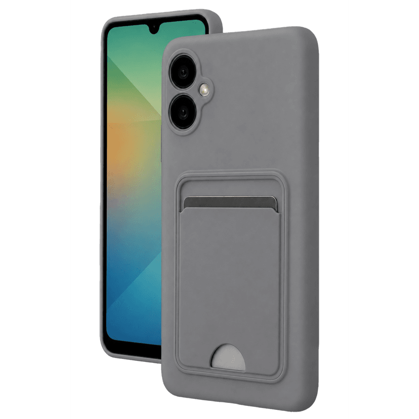 Newface Samsung Galaxy A07 4G Kelvin Kartvizitli Silikon - Gri