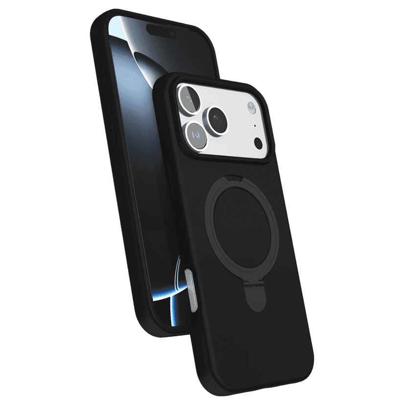 Newface Apple iPhone 18 Pro Max Regal Magsafe Standlı Kapak - Siyah