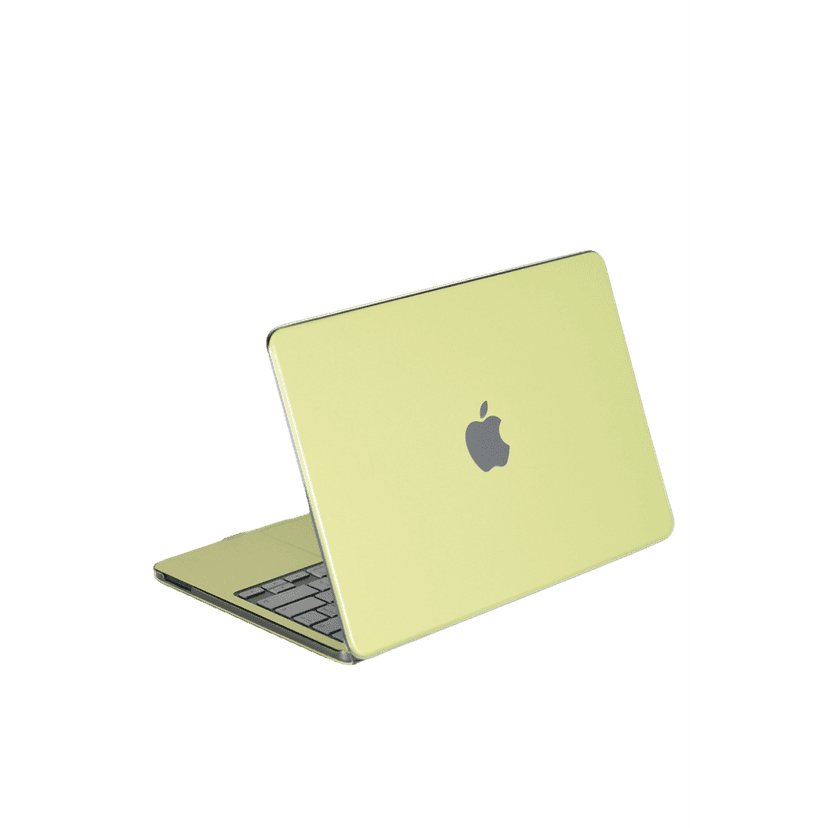 Newface Apple MacBook Neo Şeffaf Macbook Kapak - Yeşil