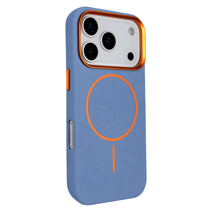 Joko Apple iPhone 18 Pro Max Luno Deri Magsafe Kapak - Sierra Blue